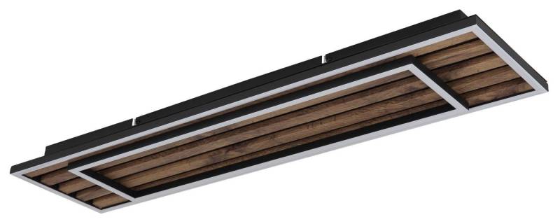 GLOBO LIGHTING LED Deckenleuchte WOODY, Memoryfunktion, LED fest integriert, Warmweiß, Deckenlampe, Wohnzimmer, Schlafzimmer, Design Lampe von GLOBO LIGHTING