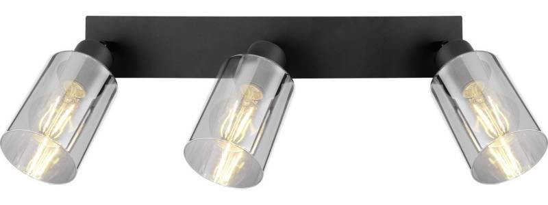 GLOBO LIGHTING LED Deckenstrahler Globo 3er Spot Hadera schwarz 47 x 9 cm, Ohne Leuchtmittel, Dimmbar nicht Smart Home-fähig ohne Bewegungsmelder von GLOBO LIGHTING