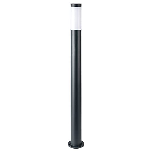 GLOBO LIGHTING LED Garten Steh Leuchte ANTHRAZIT Außen Beleuchtung Terrassen Stand Lampe Edelstahl Säule von GLOBO LIGHTING