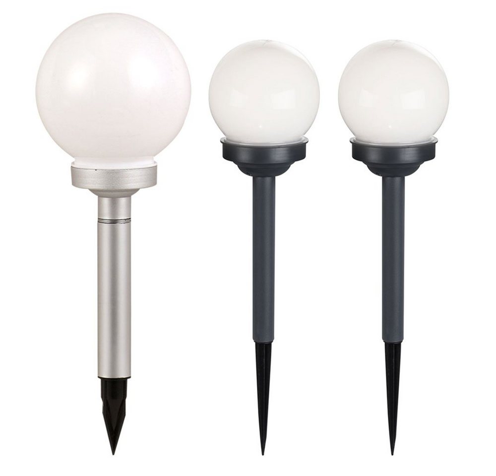 GLOBO LIGHTING LED Gartenleuchte, LED-Leuchtmittel fest verbaut, 3er Set LED Solar Außen Steck Leuchten Veranda GLOBO LIGHTING LED Gartenleuchte, LED-Leuchtmittel fest verbaut, 3er Set LED Solar Außen Steck Leuchten Veranda von GLOBO LIGHTING