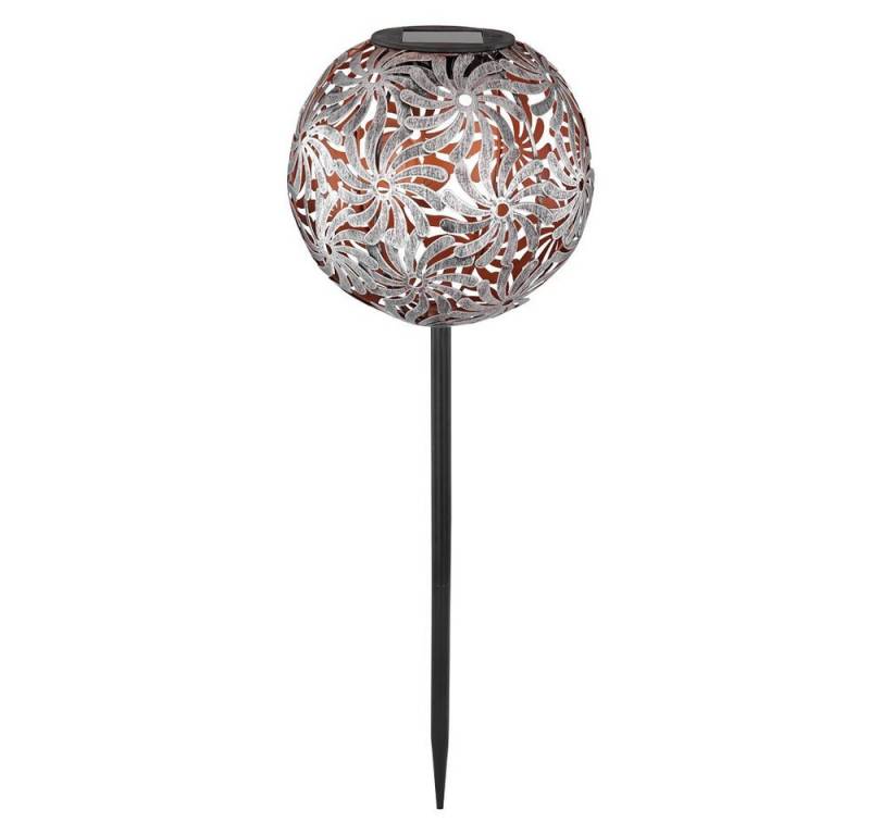 GLOBO LIGHTING LED Gartenleuchte, LED-Leuchtmittel fest verbaut, Warmweiß, LED Solar Außen Bereich Steck Leuchte Garten Dekor Geflecht Kugel von GLOBO LIGHTING