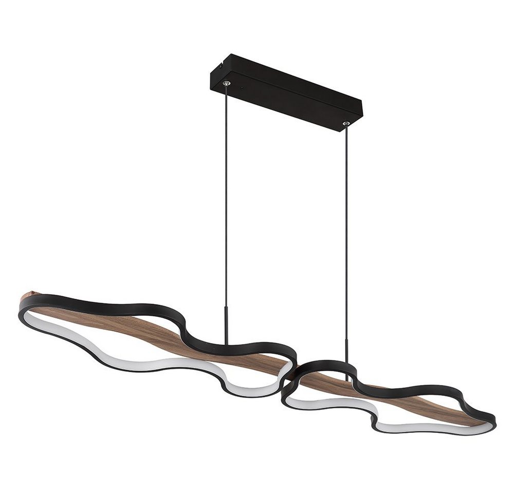 GLOBO LIGHTING LED-Hängeleuchte, Hängeleuchte Pendellampe Deckenlampe LED Dimmbar Fernbedienung Holz H von GLOBO LIGHTING