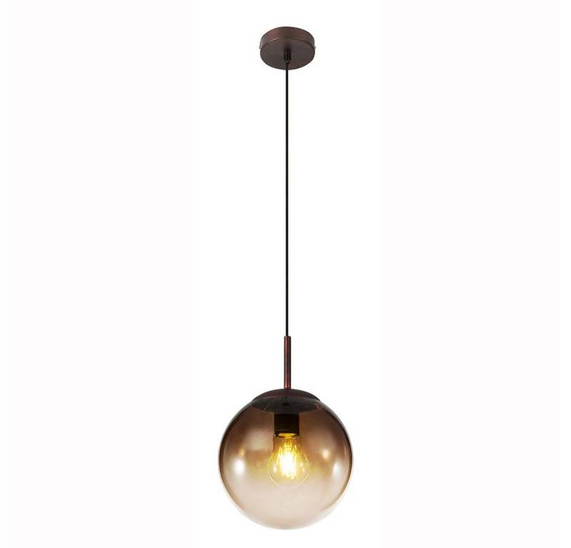 GLOBO LIGHTING LED-Hängeleuchte, Leuchtmittel inklusive, Warmweiß, LED Pendelleuchte Pendellampe Wohnzimmer Glas Kugel Hängelampe von GLOBO LIGHTING