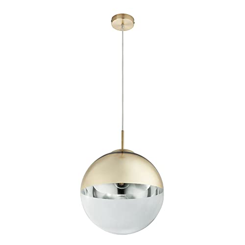 LED Kugel Pendel Leuchte Decken Strahler Wohn Zimmer Beleuchtung Glas Hänge Lampe GOLD 30 cm von GLOBO