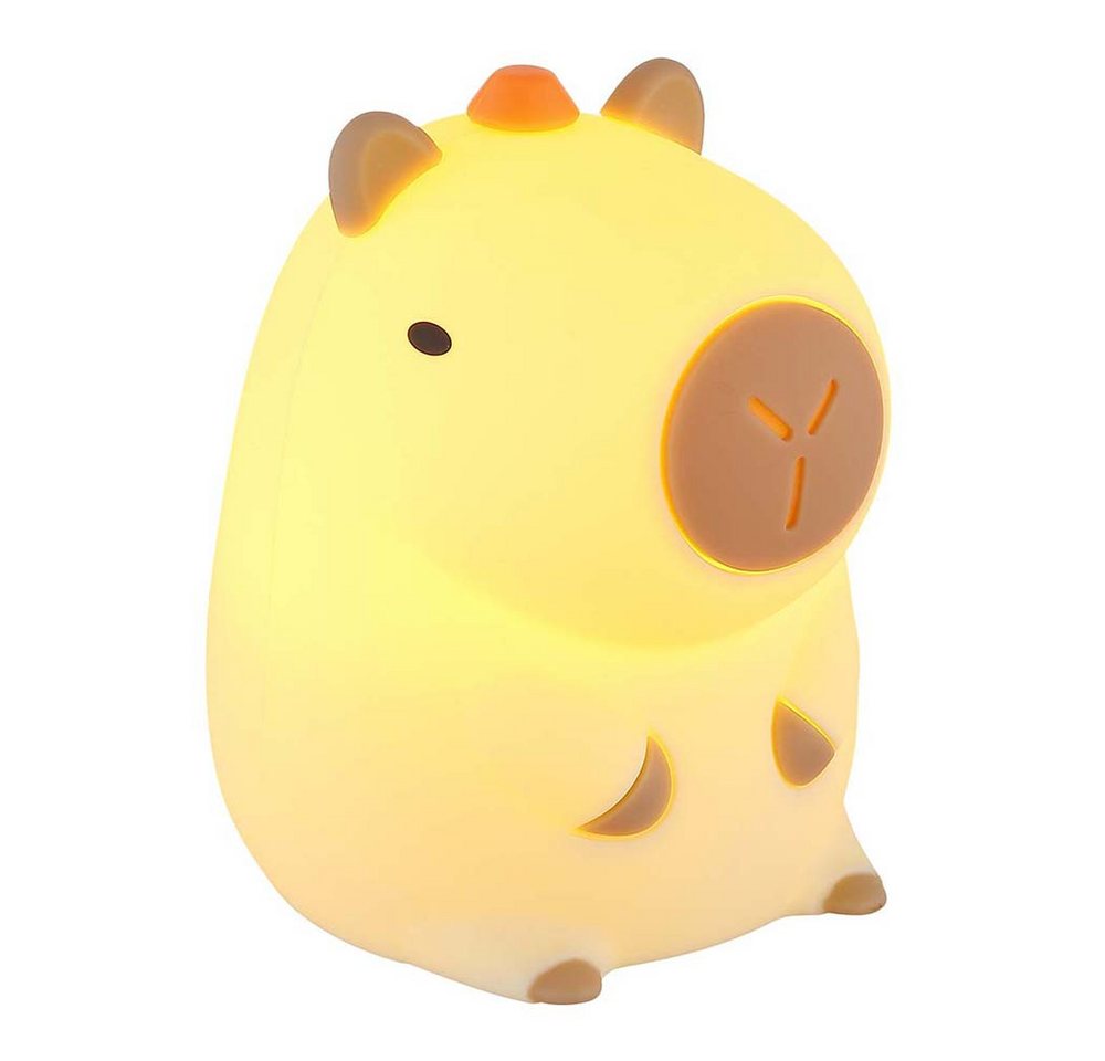 GLOBO LIGHTING LED Nachttischlampe, LED-Leuchtmittel fest verbaut, Warmweiß, Tischleuchte LED Nachttischlampe Kinderlampe Akku RGB Touchdimmer von GLOBO LIGHTING
