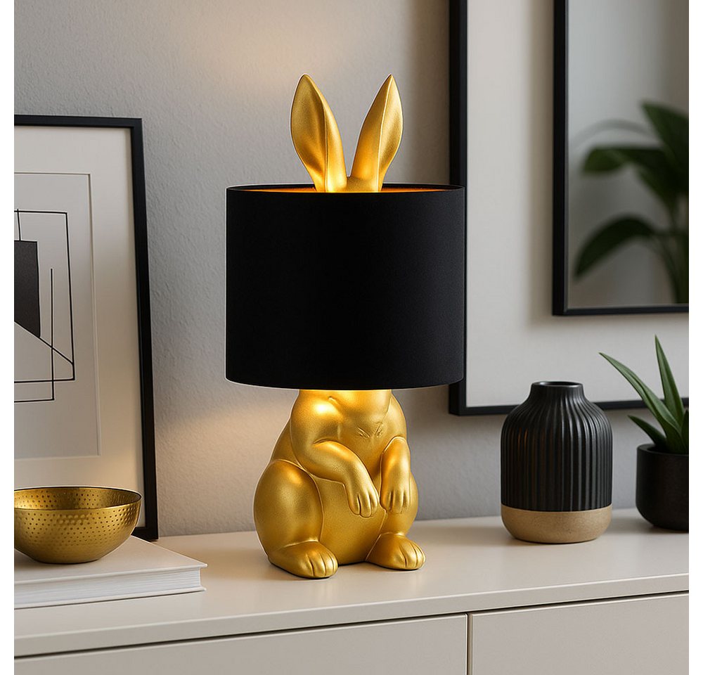 GLOBO LIGHTING LED Nachttischlampe, Leuchtmittel inklusive, Warmweiß, Tischleuchte Nachttischlampe Kaninchen-Design Gold LED GLOBO LIGHTING LED Nachttischlampe, Leuchtmittel inklusive, Warmweiß, Tischleuchte Nachttischlampe Kaninchen-Design Gold LED von GLOBO LIGHTING