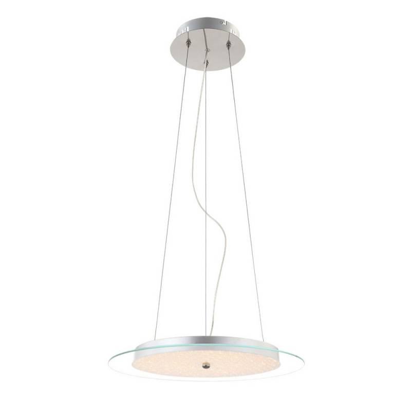 GLOBO LIGHTING LED Pendelleuchte, LED-Leuchtmittel fest verbaut, Warmweiß, LED Kristall Hänge Lampe Chrom Ess Zimmer Beleuchtung Decken Pendel von GLOBO LIGHTING