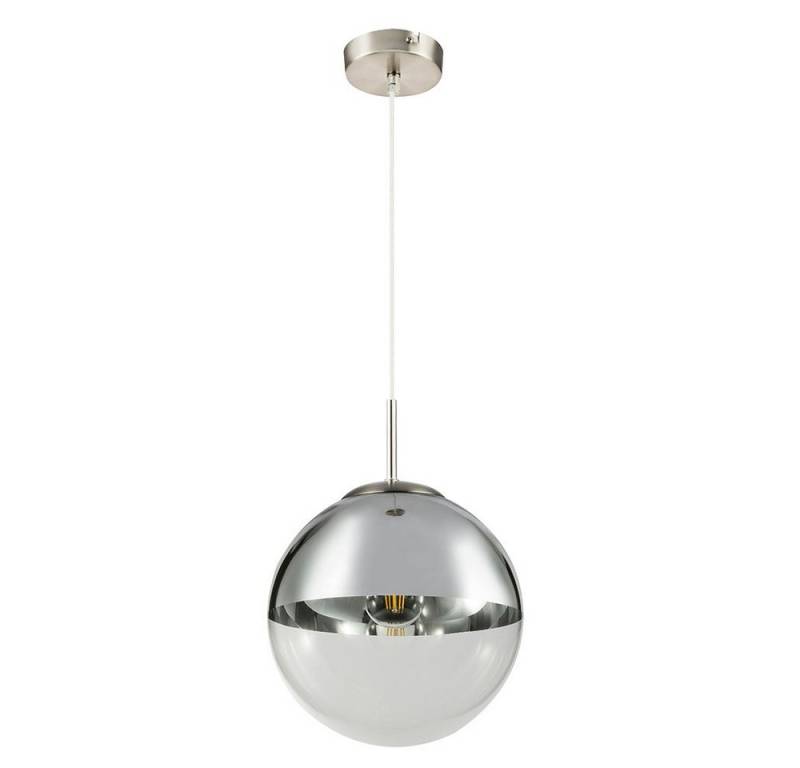 GLOBO LIGHTING Hängeleuchte, Leuchtmittel inklusive, Decken Pendel Leuchte Wohn Zimmer Glas Kugel Hänge Lampe chrom klar im von GLOBO LIGHTING