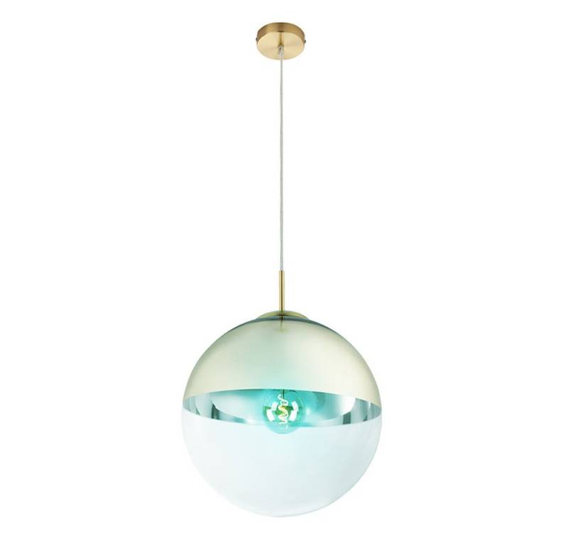 GLOBO LIGHTING Hängeleuchte, Leuchtmittel inklusive, Warmweiß, Farbwechsel, Decken Pendel Lampe Wohn Zimmer Fernbedienung Glas dimmbar im Set von GLOBO LIGHTING