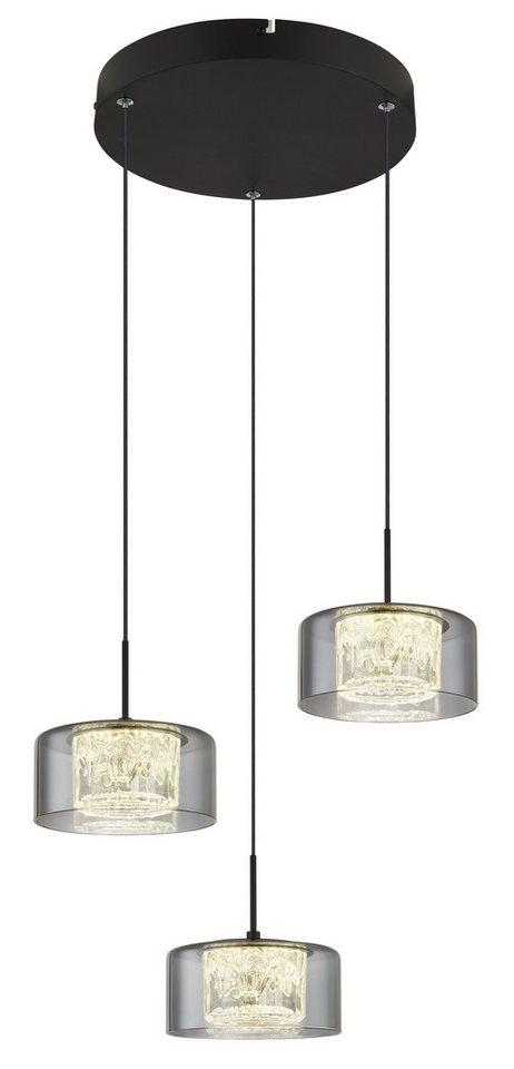 GLOBO LIGHTING LED Pendelleuchte FOGSY, LED fest integriert, Tageslichtweiß, Hängelampe/Pendelleuchte/Glas rauchfarben/Höhe kürzbar/Esstisch GLOBO LIGHTING LED Pendelleuchte FOGSY, LED fest integriert, Tageslichtweiß, Hängelampe/Pendelleuchte/Glas rauchfarben/Höhe kürzbar/Esstisch von GLOBO LIGHTING