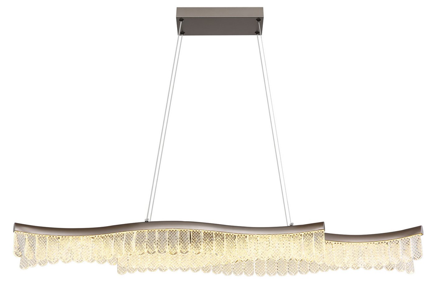 GLOBO LIGHTING LED Pendelleuchte JULIET, LED fest integriert, Warmweiß, Hängelampe/Hängeleuchte/Wohnzimmer/Esstisch/elegant von GLOBO LIGHTING