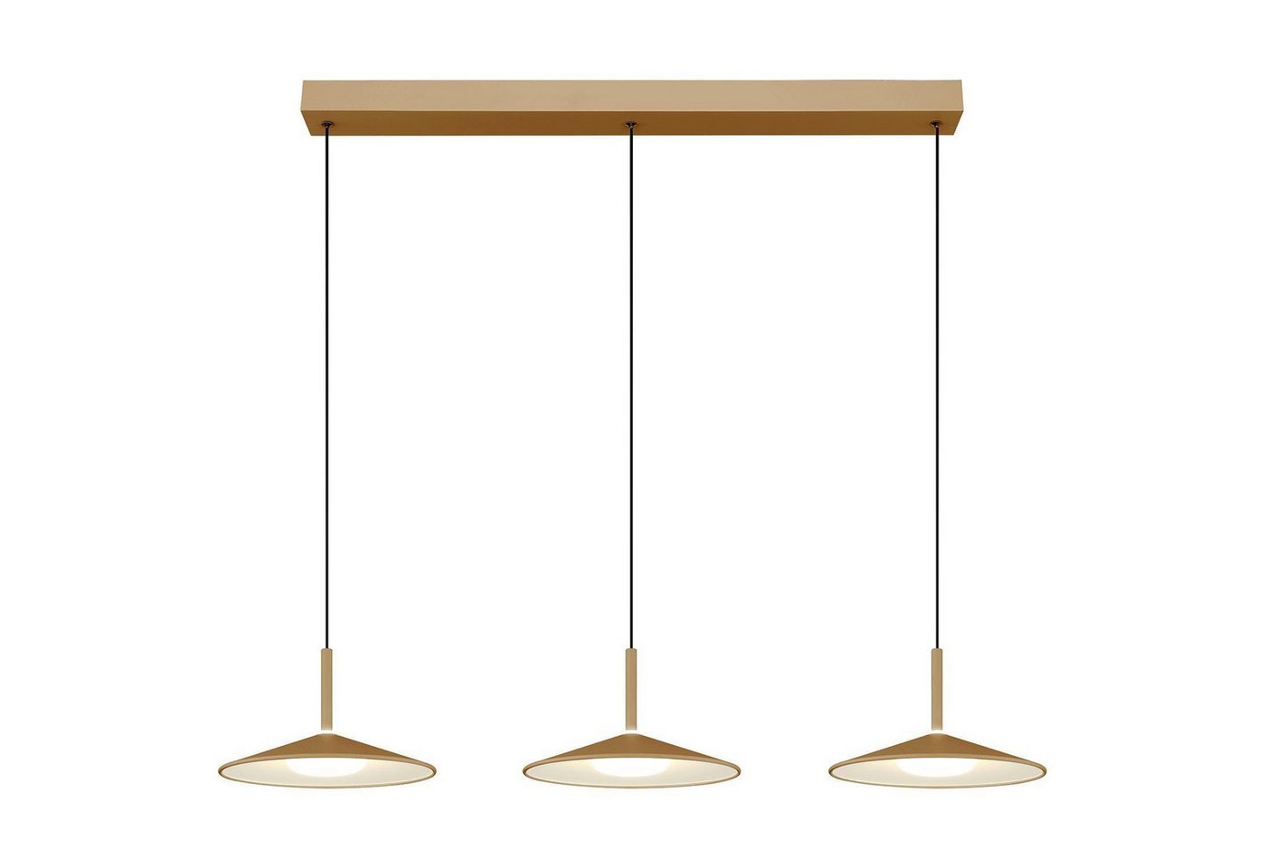 GLOBO LIGHTING LED Pendelleuchte LAMPONE, 3-flammig, Sandfarben, Metall, LED fest integriert, Neutralweiß, Höhenverstellbar, B 95 x H 180 x T 25 cm GLOBO LIGHTING LED Pendelleuchte LAMPONE, 3-flammig, Sandfarben, Metall, LED fest integriert, Neutralweiß, Höhenverstellbar, B 95 x H 180 x T 25 cm von GLOBO LIGHTING