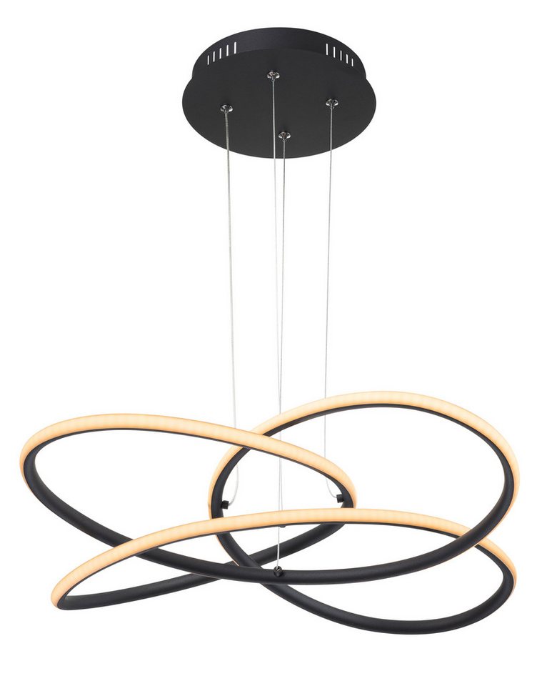 GLOBO LIGHTING LED Pendelleuchte PANDA, LED fest integriert, Warmweiß, Hängelampe/Hängeleuchte/Wohnzimmer/Esstisch/elegant von GLOBO LIGHTING