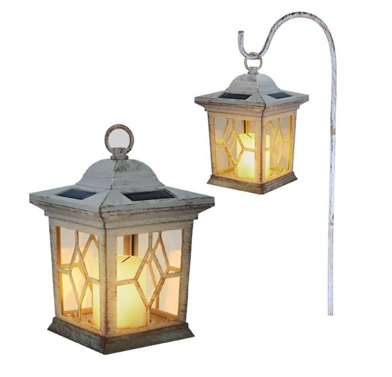 GLOBO LIGHTING LED Solarleuchte, LED-Leuchtmittel fest verbaut, Solarlampe Steckleuchte Erdspieß Solarlampen Garten von GLOBO LIGHTING