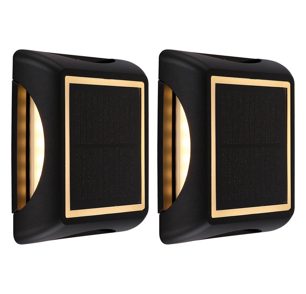 GLOBO LIGHTING LED Solarleuchte, LED-Leuchtmittel fest verbaut, Warmweiß, Bodenstrahler LED Solarleuchten Wandlampe 3-Stufendimmer IP65 2er Set GLOBO LIGHTING LED Solarleuchte, LED-Leuchtmittel fest verbaut, Warmweiß, Bodenstrahler LED Solarleuchten Wandlampe 3-Stufendimmer IP65 2er Set von GLOBO LIGHTING