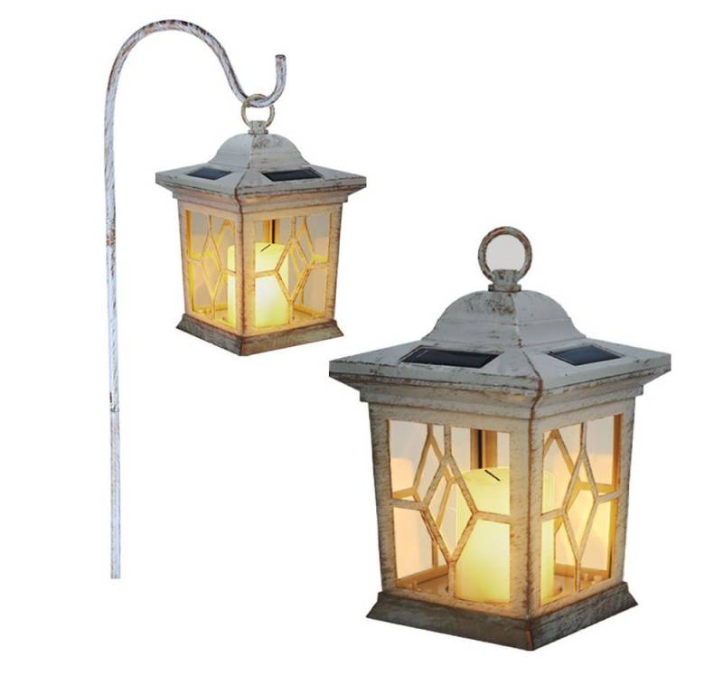 GLOBO LIGHTING LED Solarleuchte, LED Solar Garten Laterne Steck Leuchte Feuer Flacker Effekt Außen Deko von GLOBO LIGHTING
