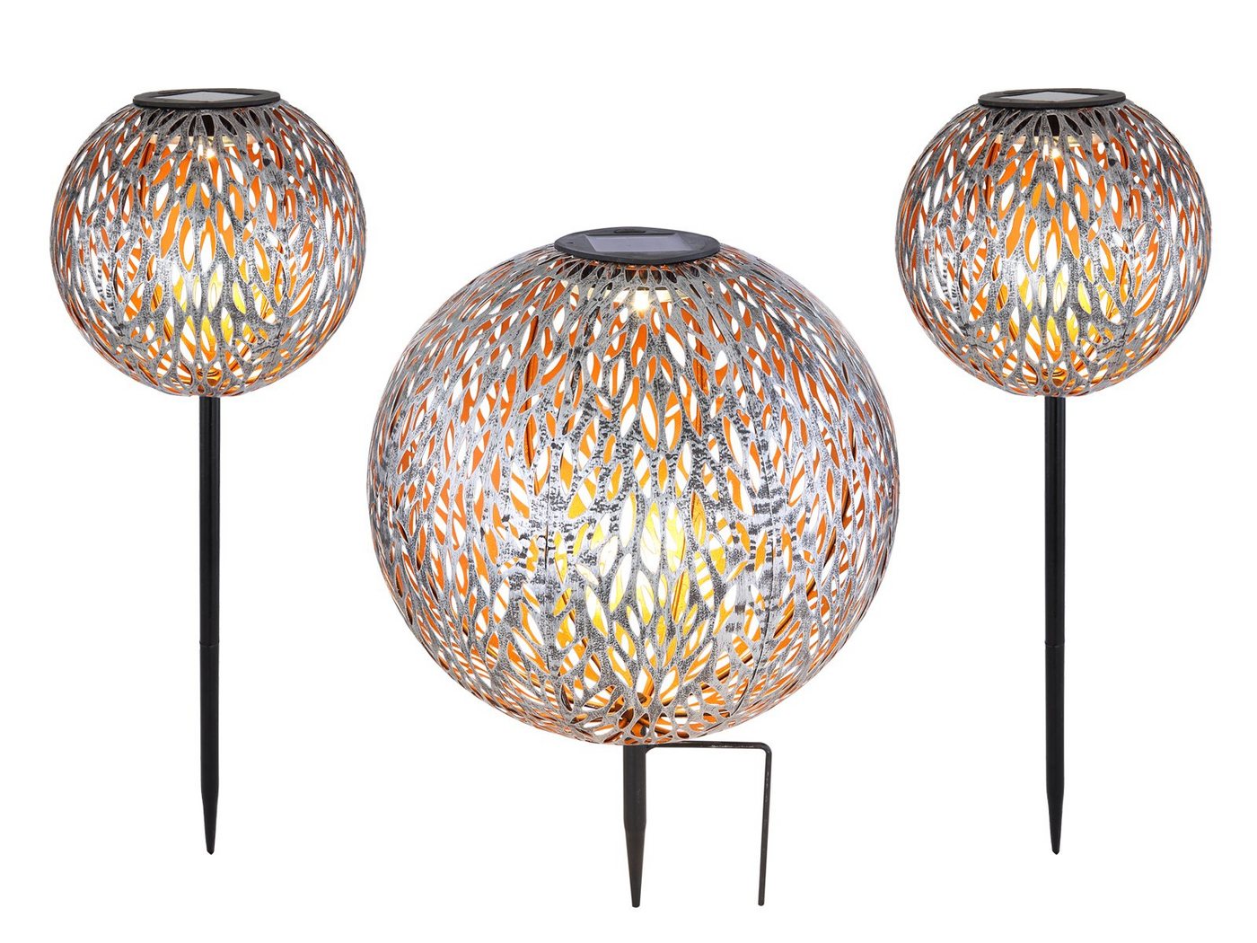 GLOBO LIGHTING LED Solarleuchte, LED fest integriert, Warmweiß, 3er Set Leuchtkugeln Garten-kugeln Solarlicht Ideen Gartenbeleuchtung GLOBO LIGHTING LED Solarleuchte, LED fest integriert, Warmweiß, 3er Set Leuchtkugeln Garten-kugeln Solarlicht Ideen Gartenbeleuchtung von GLOBO LIGHTING