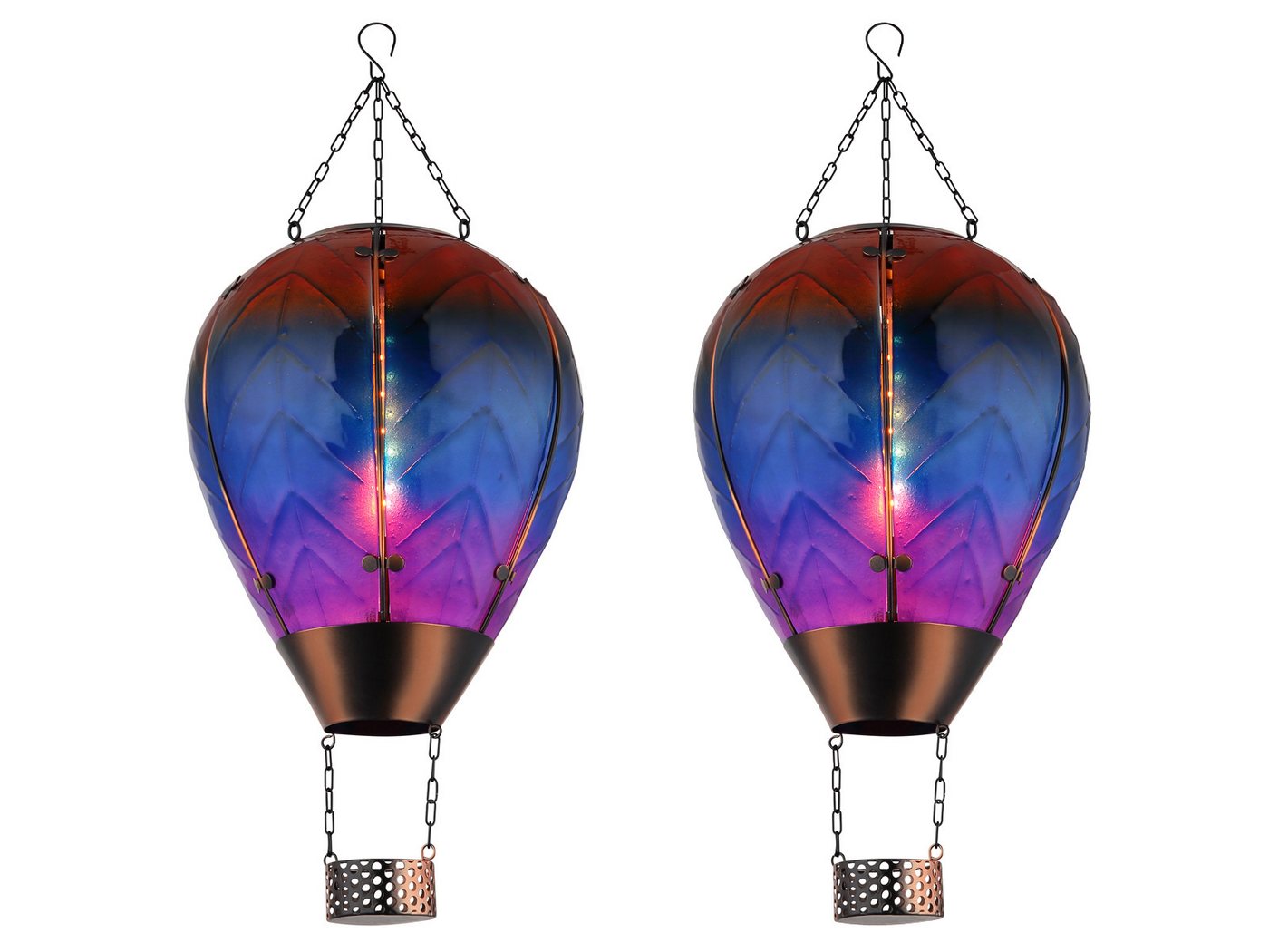 GLOBO LIGHTING LED Solarleuchte, mit Flammeneffekt, LED fest integriert, warmweiß, 2er Set ausgefallene Solar-ballon Laterne-n aus buntem Glas, H: 58cm GLOBO LIGHTING LED Solarleuchte, mit Flammeneffekt, LED fest integriert, warmweiß, 2er Set ausgefallene Solar-ballon Laterne-n aus buntem Glas, H: 58cm von GLOBO LIGHTING