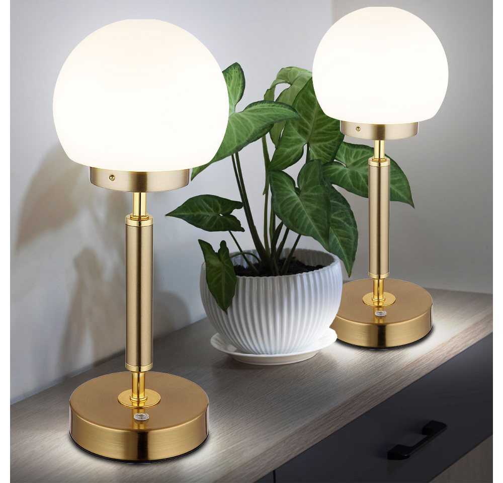 GLOBO LIGHTING LED Tischleuchte, LED-Leuchtmittel fest verbaut, Warmweiß, Neutralweiß, Tageslichtweiß, LED Tischleuchte Nachttischlampe Touchdimmer Glas messing CCT 2er Set GLOBO LIGHTING LED Tischleuchte, LED-Leuchtmittel fest verbaut, Warmweiß, Neutralweiß, Tageslichtweiß, LED Tischleuchte Nachttischlampe Touchdimmer Glas messing CCT 2er Set von GLOBO LIGHTING