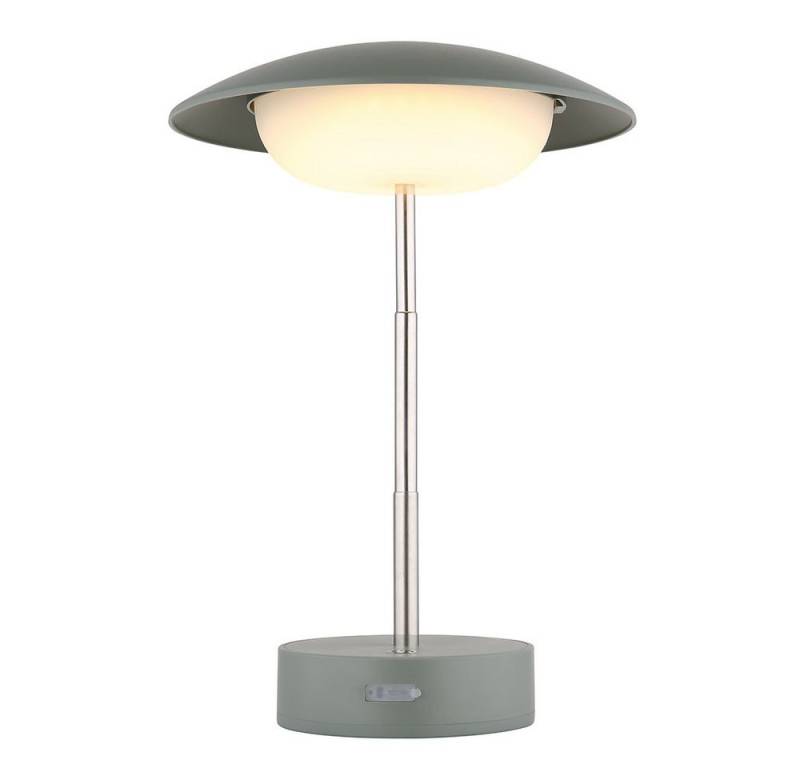 GLOBO LIGHTING LED Tischleuchte, LED-Leuchtmittel fest verbaut, Warmweiß, Tischleuchte Beistelllampe LED Akku grün Touchdimmer Höhenverstellbar von GLOBO LIGHTING