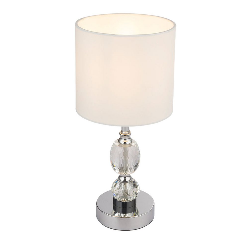 GLOBO LIGHTING LED Tischleuchte, Leuchtmittel inklusive, LED Tischlampe Nachttischlampe Kristallglas Tischleuchte Textilschirm GLOBO LIGHTING LED Tischleuchte, Leuchtmittel inklusive, LED Tischlampe Nachttischlampe Kristallglas Tischleuchte Textilschirm von GLOBO LIGHTING