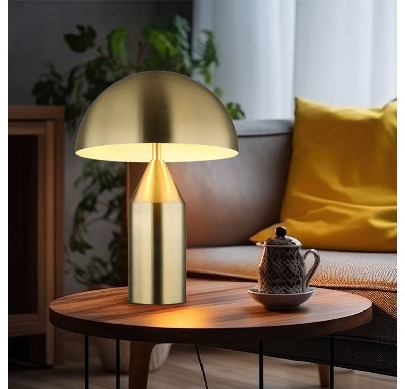 GLOBO LIGHTING LED Tischleuchte, Leuchtmittel inklusive, Warmweiß, Tischlampe Tischleuchte Nachttischlampe Leseleuchte messing LED von GLOBO LIGHTING