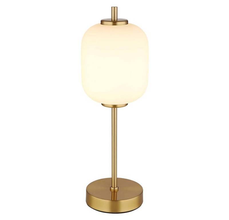 GLOBO LIGHTING LED Tischleuchte, Leuchtmittel nicht inklusive, Tischlampe Nachttischlampe Tischleuchte messing Wohnzimmerlamp Glas von GLOBO LIGHTING