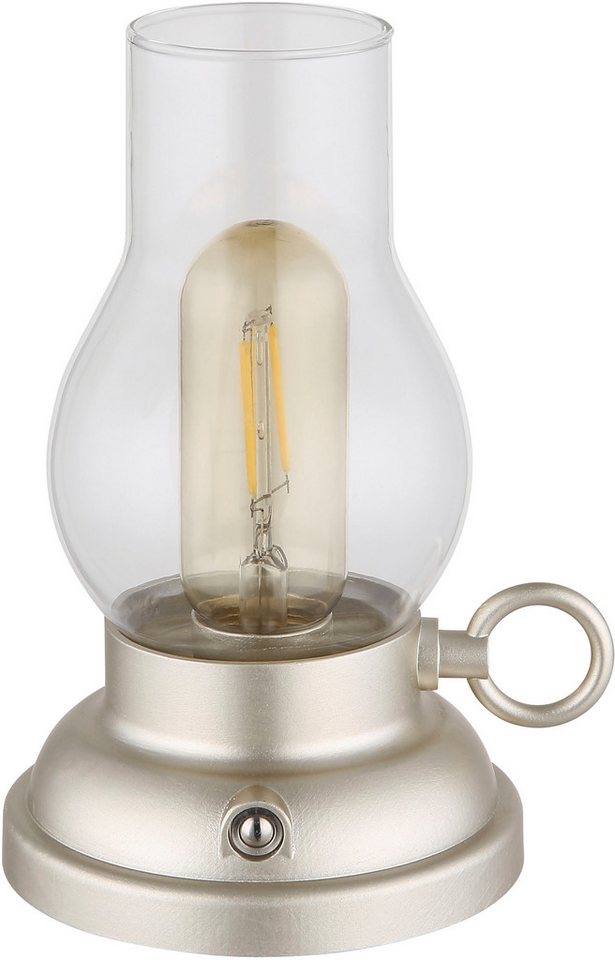 GLOBO LIGHTING LED Tischleuchte PETRO, Dimmer, Dimmfunktion, Ein-/Ausschalter, mehrere Helligkeitsstufen, LED fest integriert, Warmweiß, Akkutischleuchte, mobile Leuchte, Petroleumlampen-Design GLOBO LIGHTING LED Tischleuchte PETRO, Dimmer, Dimmfunktion, Ein-/Ausschalter, mehrere Helligkeitsstufen, LED fest integriert, Warmweiß, Akkutischleuchte, mobile Leuchte, Petroleumlampen-Design von GLOBO LIGHTING