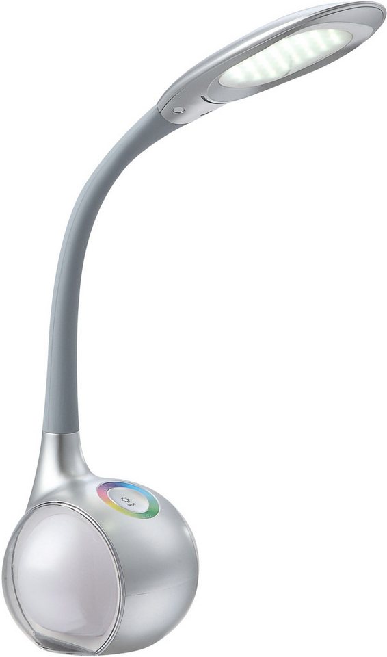 GLOBO LIGHTING LED Tischleuchte TARRON, Dimmfunktion, RGB, mehrere Helligkeitsstufen, LED fest integriert, Kaltweiß, Tischlampe/Arbeitszimmer/Bürotischleuchte/silbergrau GLOBO LIGHTING LED Tischleuchte TARRON, Dimmfunktion, RGB, mehrere Helligkeitsstufen, LED fest integriert, Kaltweiß, Tischlampe/Arbeitszimmer/Bürotischleuchte/silbergrau von GLOBO LIGHTING