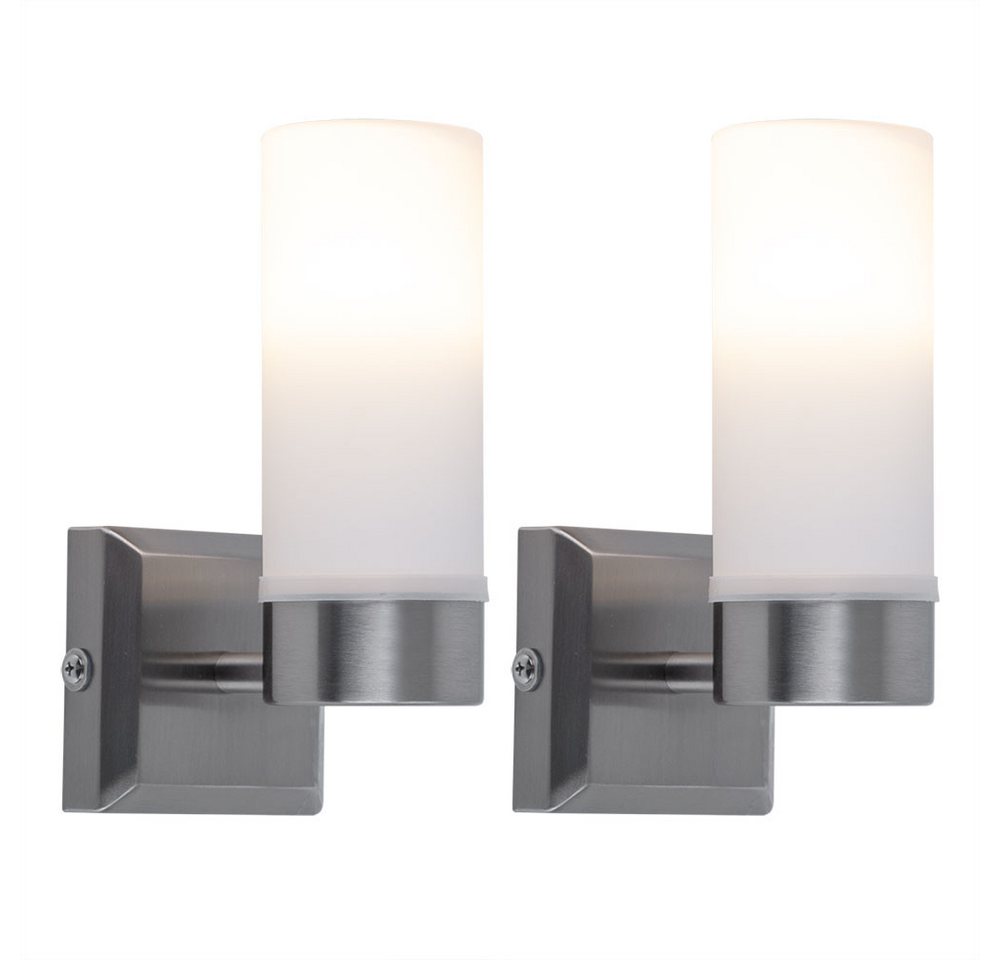 GLOBO LIGHTING LED Wandleuchte, Leuchtmittel inklusive, Warmweiß, Badezimmerleuchte Wandlampe Flurleuchte LED Opalglas nickel-matt E14 GLOBO LIGHTING LED Wandleuchte, Leuchtmittel inklusive, Warmweiß, Badezimmerleuchte Wandlampe Flurleuchte LED Opalglas nickel-matt E14 von GLOBO LIGHTING