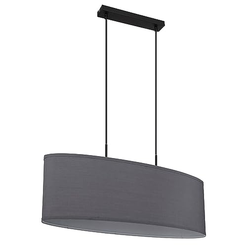 GLOBO LIGHTING Pendellampe LED Hängeleuchte Esszimmerleuchte Deckenlampe Wohnzimmerlampe, Metall Textil, schwarz anthrazit, 2x 9W 2x 810 lm warmweiß, L 75 cm GLOBO LIGHTING Pendellampe LED Hängeleuchte Esszimmerleuchte Deckenlampe Wohnzimmerlampe, Metall Textil, schwarz anthrazit, 2x 9W 2x 810 lm warmweiß, L 75 cm von GLOBO LIGHTING