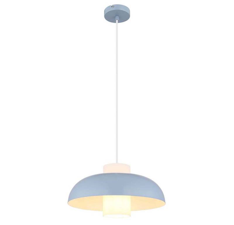 GLOBO LIGHTING Pendelleuchte, Leuchtmittel nicht inklusive, Pendelleuchte Esszimmerlampe Hängeleuchte Küchenlampe Glas blau von GLOBO LIGHTING