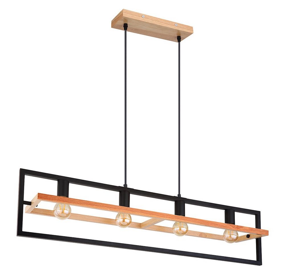 GLOBO LIGHTING Hängeleuchte, Leuchtmittel nicht inklusive, Hängeleuchte Esstischleuchte Pendellampe Wohnzimmer Hängelampe Holz von GLOBO LIGHTING