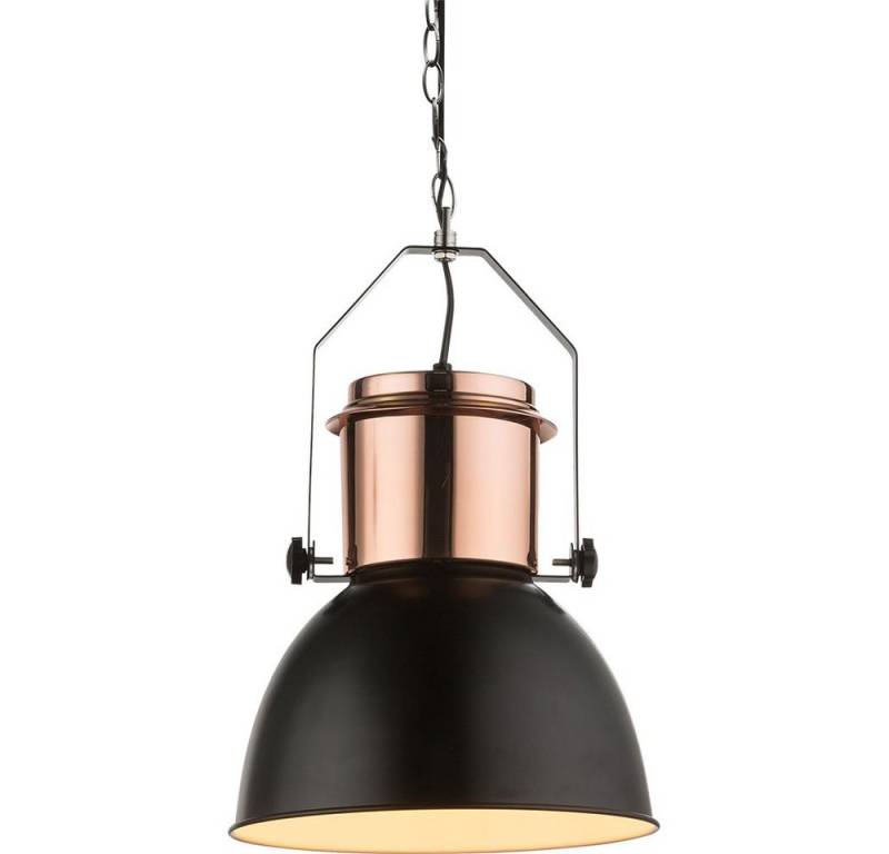 GLOBO LIGHTING Pendelleuchte, Leuchtmittel nicht inklusive, Hängeleuchte Pendelleuchte Esszimmerleuchte kupfer schwarz Retro E27 von GLOBO LIGHTING