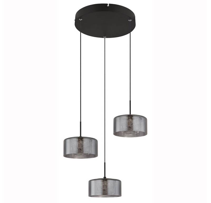 GLOBO LIGHTING Pendelleuchte, Leuchtmittel nicht inklusive, Pendellampe Hängelampe Esstischleuchte schwarz Rauchglas 3 flammig GLOBO LIGHTING Pendelleuchte, Leuchtmittel nicht inklusive, Pendellampe Hängelampe Esstischleuchte schwarz Rauchglas 3 flammig von GLOBO LIGHTING