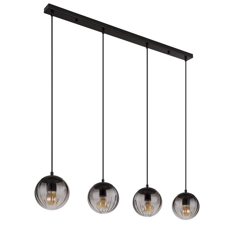 GLOBO LIGHTING Pendelleuchte, Leuchtmittel nicht inklusive, Pendelleuchte Hängelampe Deckenlampe Esszimmerlampe Glas Rauchfarbe von GLOBO LIGHTING
