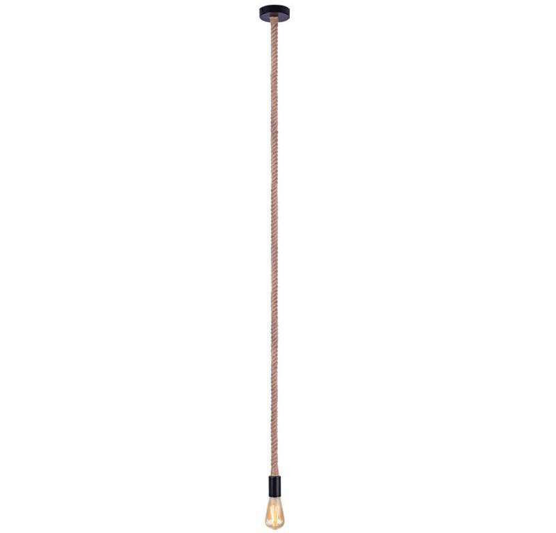 GLOBO LIGHTING Pendelleuchte, Leuchtmittel nicht inklusive, Vintage Hänge Lampe Wohn Ess Zimmer Beleuchtung Hanf Seil von GLOBO LIGHTING
