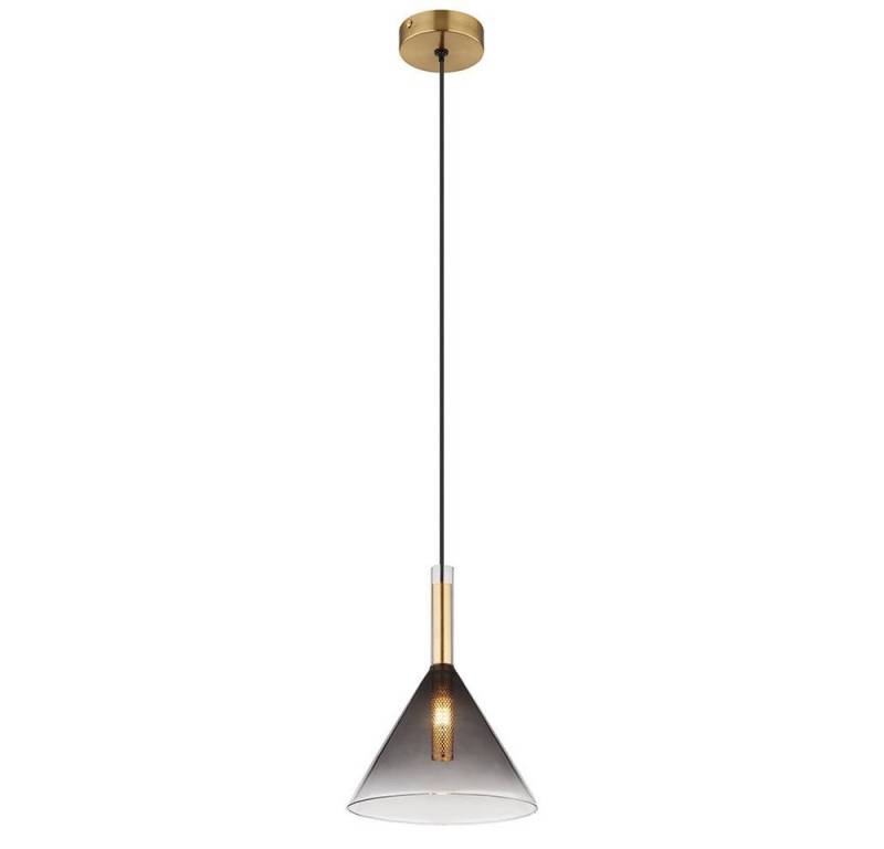 GLOBO LIGHTING Pendelleuchte, Leuchtmittel nicht inklusive, Pendelleuchte Hängelampe Deckenleuchte Esszimmerlampe Messing Glas von GLOBO LIGHTING