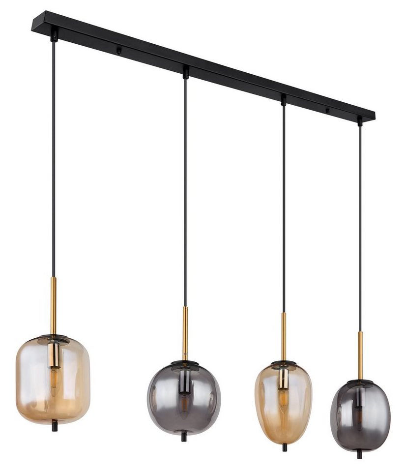 GLOBO LIGHTING Pendelleuchte GLOBO Lighting Hängeleuchte BLACKY LBH 110x18.50x120 cm schwarz von GLOBO LIGHTING