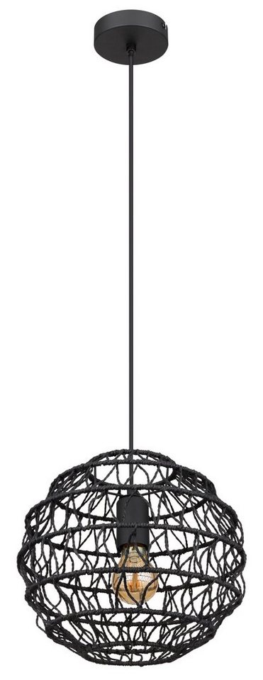 GLOBO LIGHTING Pendelleuchte GLOBO Lighting Hängeleuchte SENNI DH 29x120 cm schwarz Hängelampe von GLOBO LIGHTING