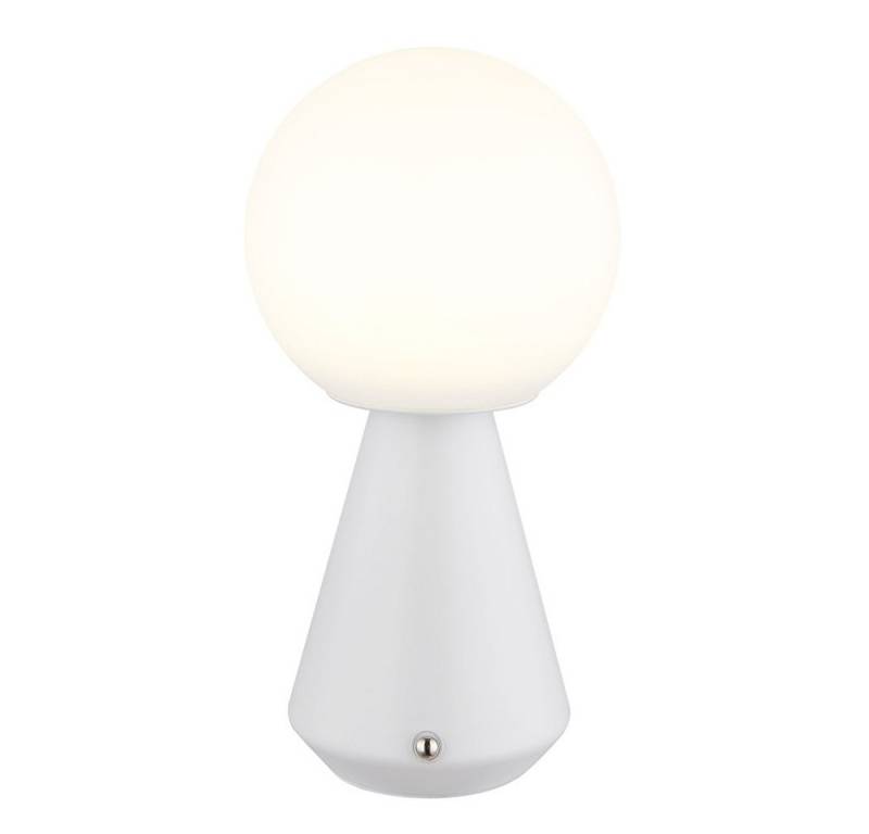 GLOBO LIGHTING Schreibtischlampe, LED-Leuchtmittel fest verbaut, Warmweiß, LED Tischleuchte Tischlampe weiß Touchdimmer Akku CCT USB von GLOBO LIGHTING