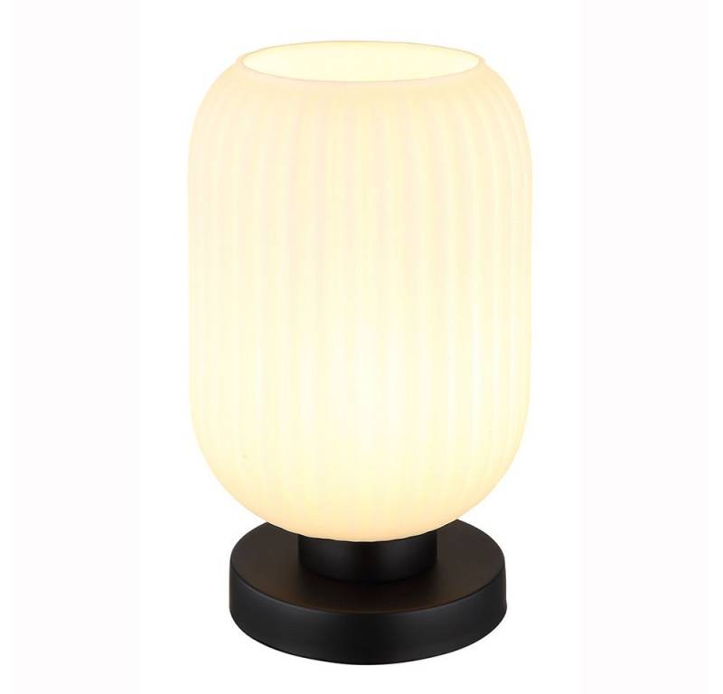 GLOBO LIGHTING Schreibtischlampe, Leuchtmittel inklusive, Warmweiß, Tischleuchte Tischlampe Nachttischlampe weiß Esszimmerlampe Glas LED von GLOBO LIGHTING