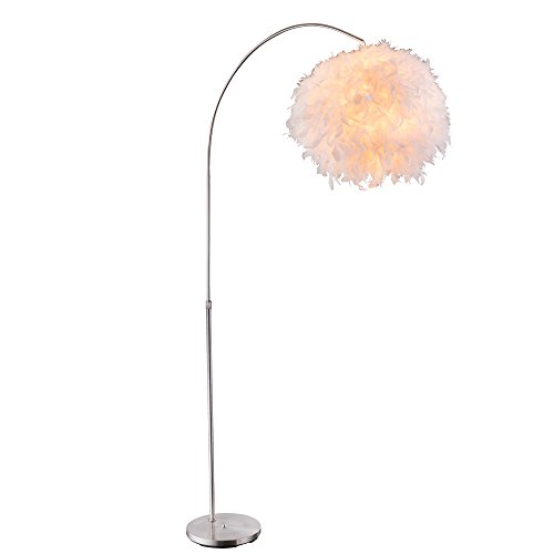 GLOBO LIGHTING Smart-LED RGB Feder-Stehlampe Leuchte Höhenverstellbar Design Beleuchtung Bogen-Lampe Wohn- Schlaf- Zimmer von GLOBO