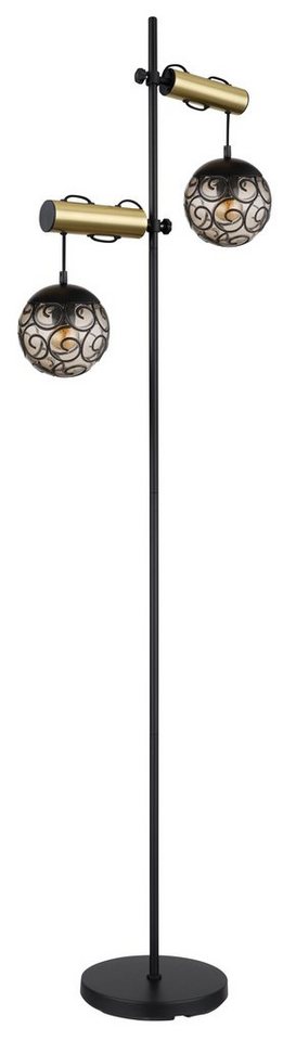 GLOBO LIGHTING Stehlampe GLOBO Lighting Stehleuchte FITZ LBH 51x25x168 cm schwarz Stehlampe von GLOBO LIGHTING