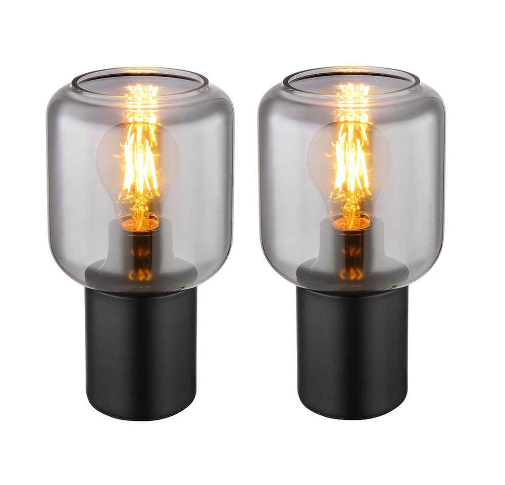 GLOBO LIGHTING Tischleuchte, Leuchtmittel nicht inklusive, Tischlampe Leseleuchte Schlafzimmerlampe Schreibtischlampe 2er Set von GLOBO LIGHTING