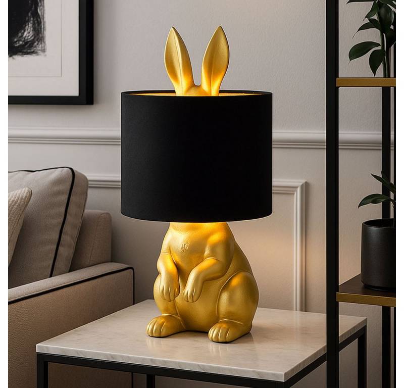 GLOBO LIGHTING Tischleuchte, Leuchtmittel nicht inklusive, Tischleuchte Beistelllampe Nachttischlampe Kaninchen-Design Gold H 41 GLOBO LIGHTING Tischleuchte, Leuchtmittel nicht inklusive, Tischleuchte Beistelllampe Nachttischlampe Kaninchen-Design Gold H 41 von GLOBO LIGHTING