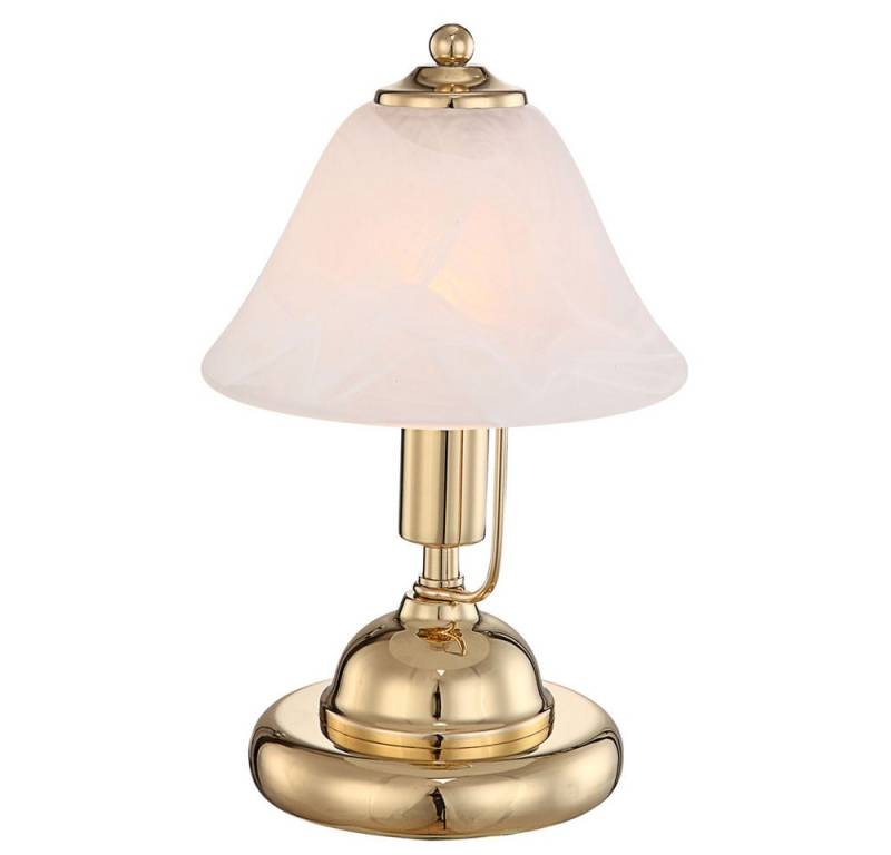 GLOBO LIGHTING Tischleuchte, Leuchtmittel nicht inklusive, Tischleuchte mit Touchdimmer Tischlampe Messing Gold Höhe 27 cm von GLOBO LIGHTING
