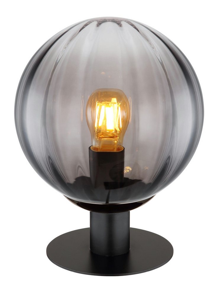 GLOBO LIGHTING Tischleuchte DALLERTA, ohne Leuchtmittel, Tischlampe/Glas rauchfarben/Schalter am Kabel/Wohnbereich GLOBO LIGHTING Tischleuchte DALLERTA, ohne Leuchtmittel, Tischlampe/Glas rauchfarben/Schalter am Kabel/Wohnbereich von GLOBO LIGHTING