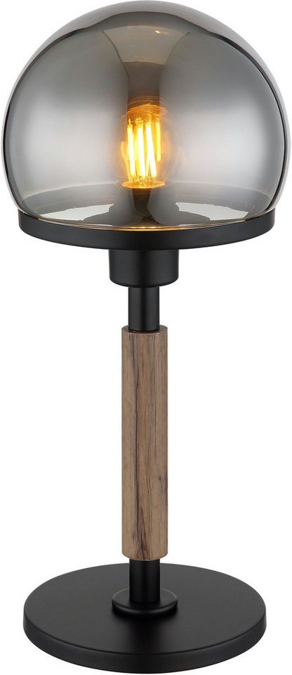 GLOBO LIGHTING Tischleuchte HAKU, ohne Leuchtmittel, Tischlampe/Schlafzimmer/Wohnzimmer/Glas rauchfarben GLOBO LIGHTING Tischleuchte HAKU, ohne Leuchtmittel, Tischlampe/Schlafzimmer/Wohnzimmer/Glas rauchfarben von GLOBO LIGHTING