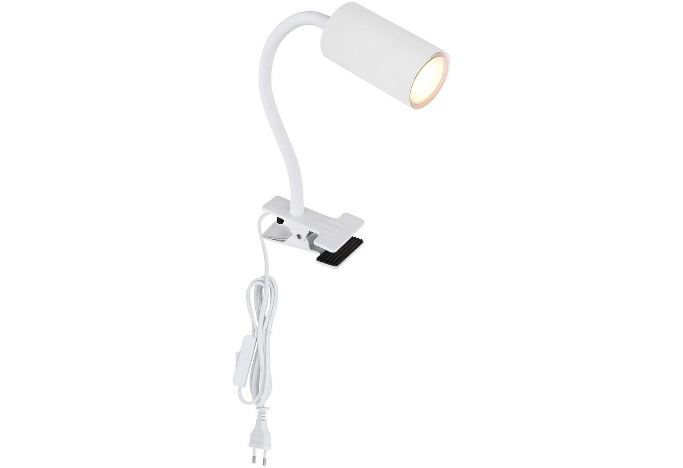 GLOBO LIGHTING Tischleuchte Klemmleuchte Bett mit Schalter Klemmlampe verstellbar Schreibtisch von GLOBO LIGHTING